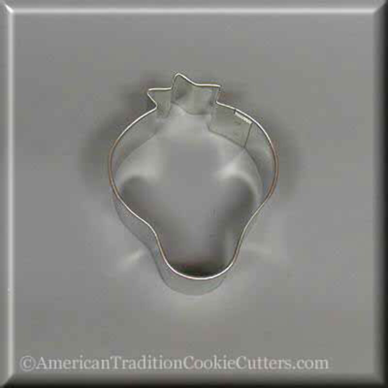 2.5" Strawberry Metal Cookie Cutter NA8080